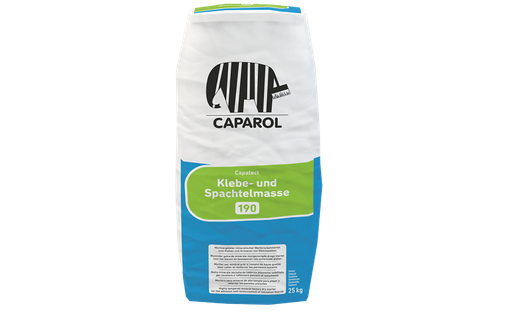 Caparol Capatect 190 Gris – Mortier Minéral de Collage et d'Armature pour Systèmes ITE - gris - 25kg [42]